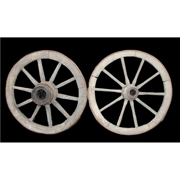 Two 28" Wagon Wheels
