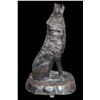 Image 2 : Cast Aluminum Howling Wolf- 42"H X 28" X 20" Base- Can Be Bolted Down