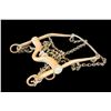Image 1 : Silver Inlaid Mexican Bit- Ported With Rollers- Rein Chains- Decent Condition
