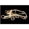 Image 2 : Silver Inlaid Mexican Bit- Ported With Rollers- Rein Chains- Decent Condition