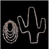 Image 1 : Barbwire Cactus- 24" X 16.5"- Barbwire Lariat- 14.5" X 9"- Ernie Morris Collection