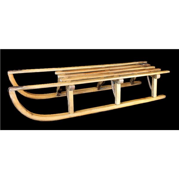 Vintage Wooden Sled- 9" X 45" X 11"