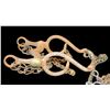 Image 2 : Silver Inlaid Mexican Bit- Snake Cheek- Curb Mouth- Slobber Bar- Rein Chains- Decent Condition