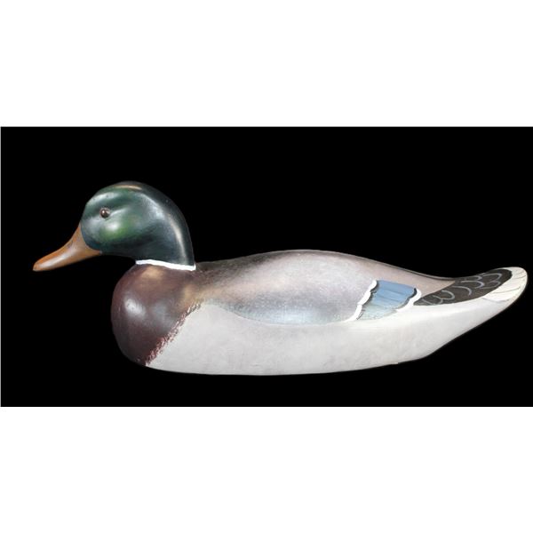 Wooden Mallard Decoy- Recarved And Painted By Don Olson Victor MT 2006
