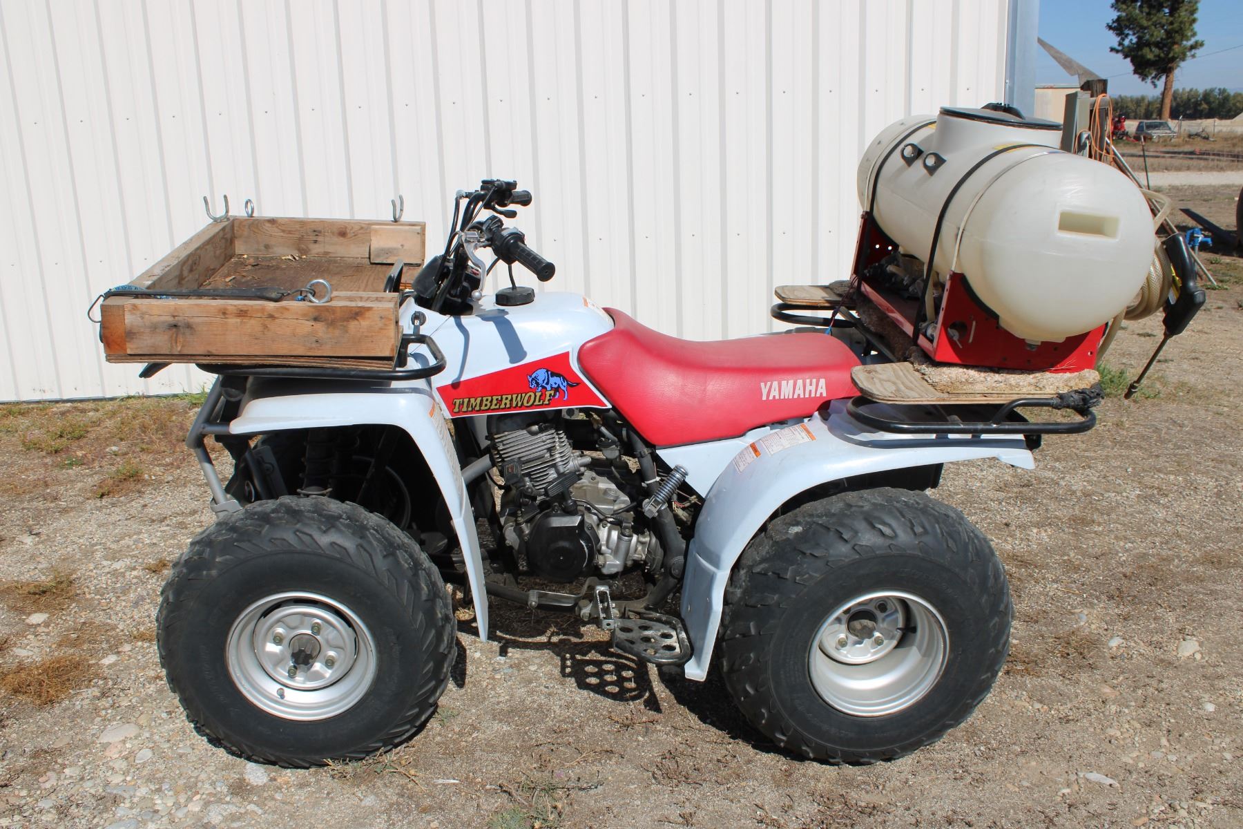 1997 Yamaha Timberwolf 2WD ATV- Runs Good- 20 Gallon Spotlyte Spray ...
