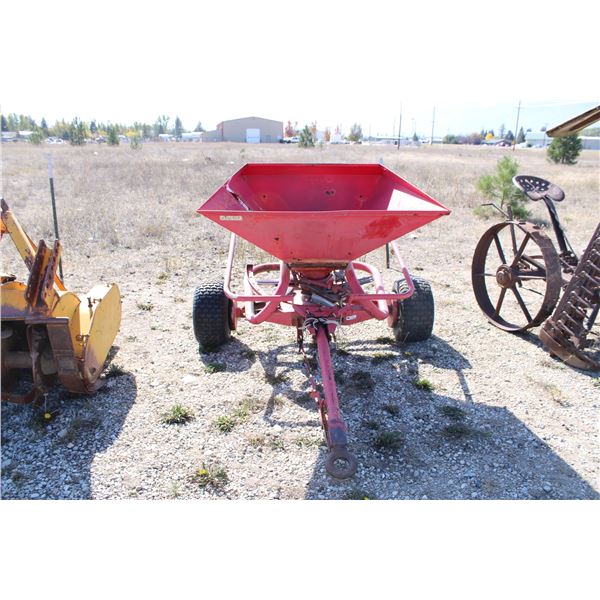 Lely USA Inc Ground Driven Sand/Salt Spreader- 48" X 35.5" Box- Decent Condition