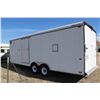 Image 3 : 2005 Charmac Tri Sport Cargo/Snowmobile Trailer- Tandem Axle- 28' X 8' X 6'6"H- Rear Ramp- Escape Do