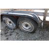 Image 4 : 1987 Home Made 16' X 6' Flatbed Trailer- Heavy Duty- Poor Rubber- Better Built Diamond Plate Toolbox