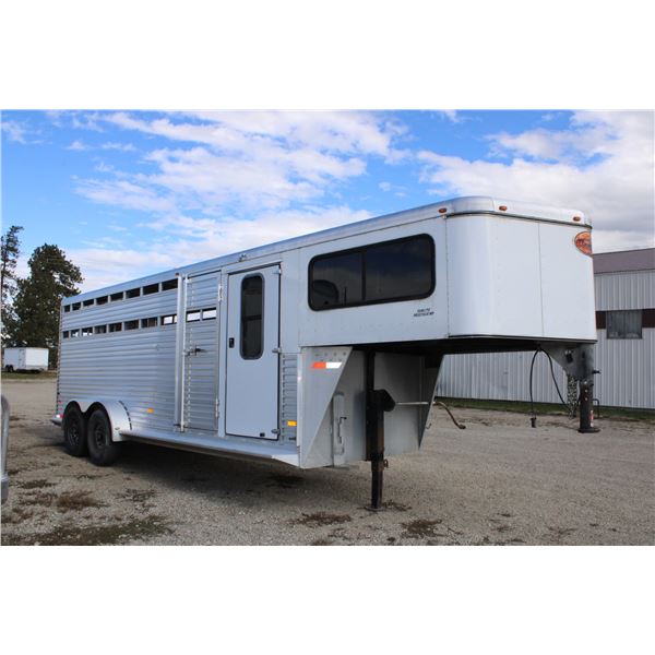 2003 Sundowner Aluminum Gooseneck Stock Trailer With Front Storage Tack Room