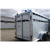 Image 9 : 2003 Sundowner Aluminum Gooseneck Stock Trailer With Front Storage Tack Room