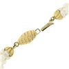 Image 8 : 18k Gold GIA Colombian Emerald & Ruby Diamond Three Strand Pearl Collar Necklace