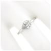 Image 4 : NEW Platinum GIA 1.06 ctw Pear Sideways Bezel Diamond Solitaire Engagement Ring