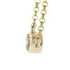 Image 2 : 14K Gold .33 ctw Round Brilliant Diamond Solitaire Pendant w/ 16" Rolo Link Chai