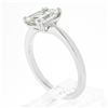 Image 9 : NEW Platinum 1.88 ctw GIA Old Emerald Cut Prong Diamond Solitaire Engagement Rin