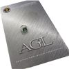 Image 1 : Vintage Platinum 5.2 ctw AGL Square Step Colombian Emerald & Diamond Platter Rin