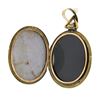 Image 8 : Antique Victorian 14k Gold Diamond & Pearl Locket Pendant & 17" Fancy Link Chain