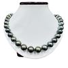 Image 1 : Pearl and Diamond Necklace - 14KT Yellow Gold