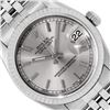 Image 1 : Rolex Ladies Midsize 31MM Silver Index 18K White Gold Fluted Bezel Datejust