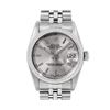 Image 2 : Rolex Ladies Midsize 31MM Silver Index 18K White Gold Fluted Bezel Datejust