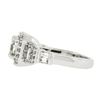 Image 4 : Solid 14k White Gold 1.46 ctw Radiant Diamond Engagement Ring