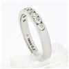 Image 8 : Classic 18k White Gold 0.54 ctw 9 Channel Set Round Diamond Wedding Band Ring