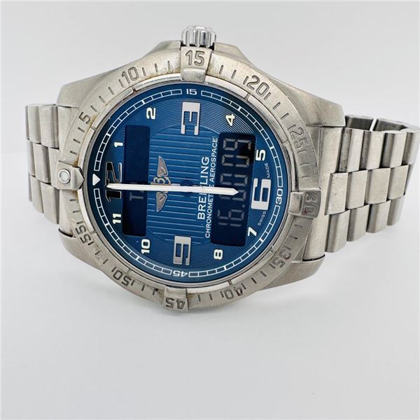 Breitling Aerospace Titanium Blue Dial