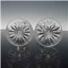 Image 8 : 3pc Waterford Crystal Glandore Round Compote and Lismore Candlesticks