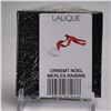 Image 2 : Lalique Crystal Clear Merles Et Raisins Christmas Tree Ornament, Sealed Box