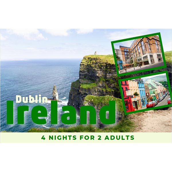 Dublin Ireland 2 guests 4 nights