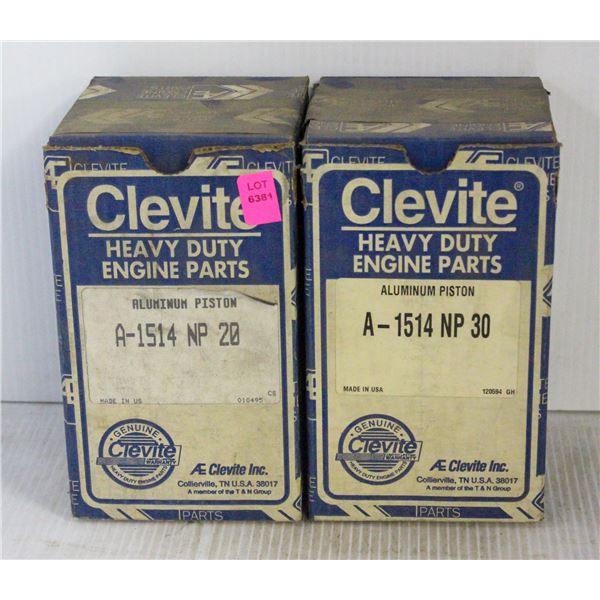 CLEVITE A1514NP 020 & 030 PISTON LOT X2 UNKNOWN
