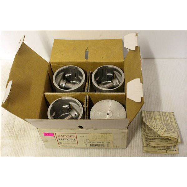 BADGER E108-040 PISTON SET (4) CHEVROLET 171CID