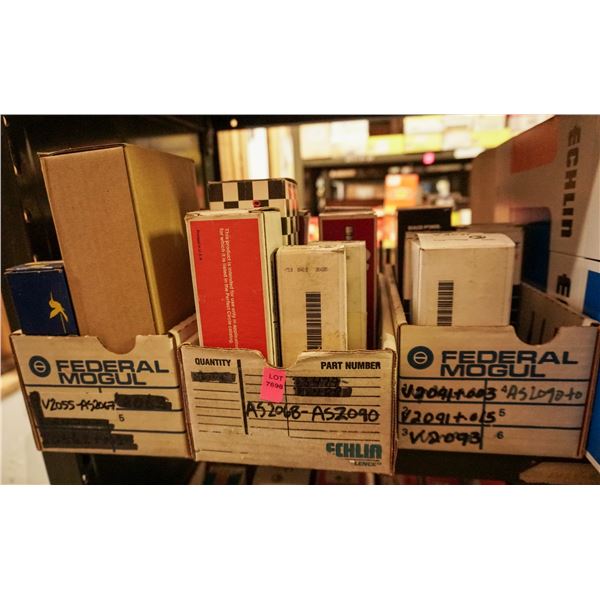 1/2 SHELF LOT - ASSORTED ENGINE VALVES