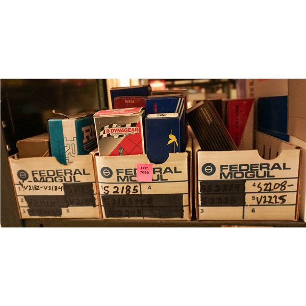 1/2 SHELF LOT - ASSORTED ENGINE VALVES