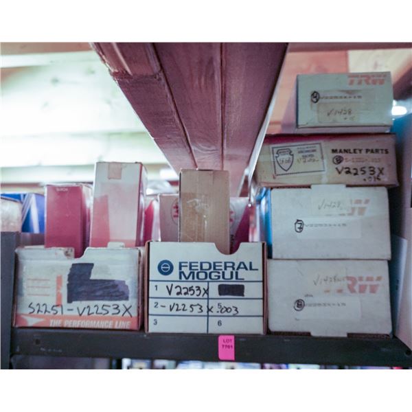 1/2 SHELF LOT - ASSORTED ENGINE VALVES