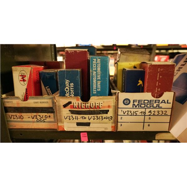 1/2 SHELF LOT - ASSORTED ENGINE VALVES