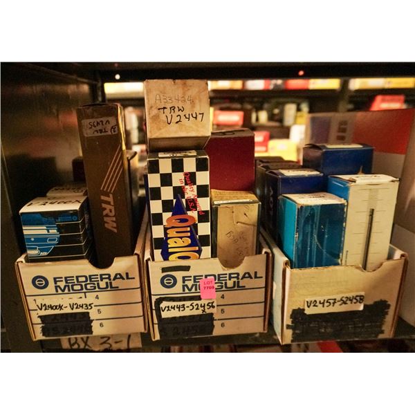 1/2 SHELF LOT - ASSORTED ENGINE VALVES