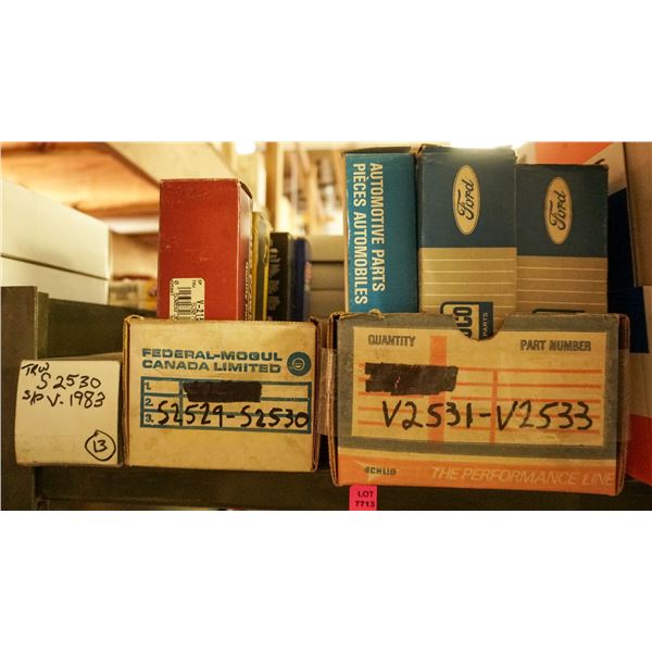 1/2 SHELF LOT - ASSORTED ENGINE VALVES