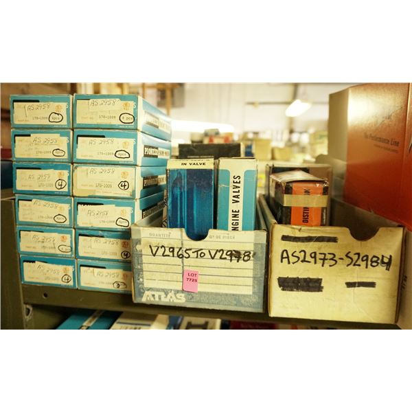 1/2 SHELF LOT - ASSORTED ENGINE VALVES