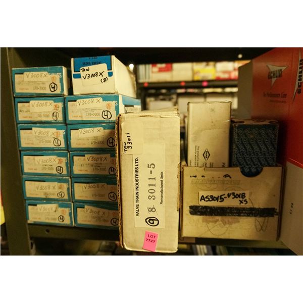 1/2 SHELF LOT - ASSORTED ENGINE VALVES