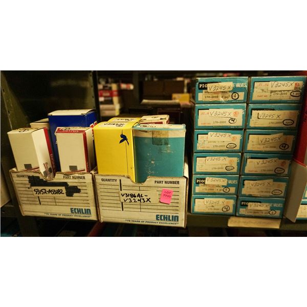 1/2 SHELF LOT - ASSORTED ENGINE VALVES