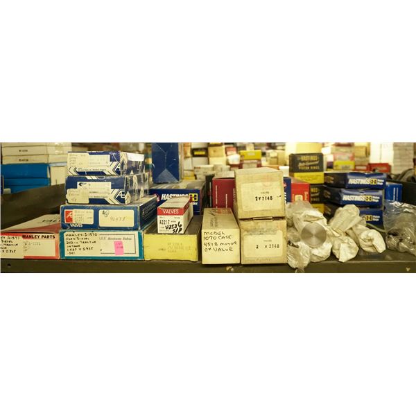 1/2 SHELF LOT - ASSORTED ENGINE VALVES