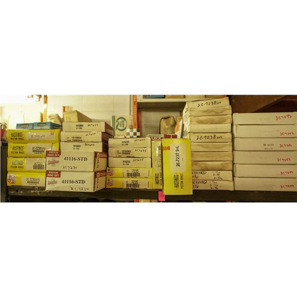 SHELF LOT - ASSORTED PISTON RINGS