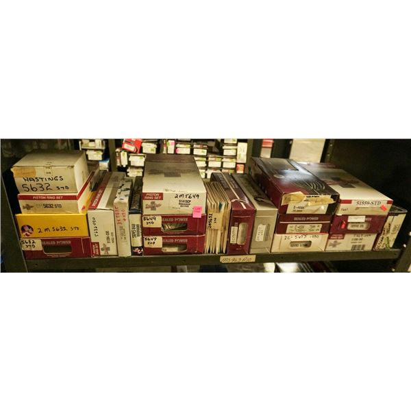 SHELF LOT - ASSORTED PISTON RINGS