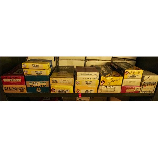 SHELF LOT - ASSORTED PISTON RINGS
