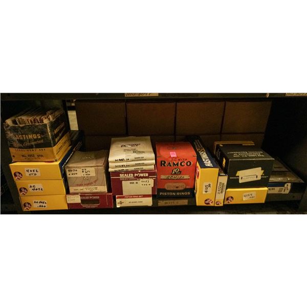 SHELF LOT - ASSORTED PISTON RINGS