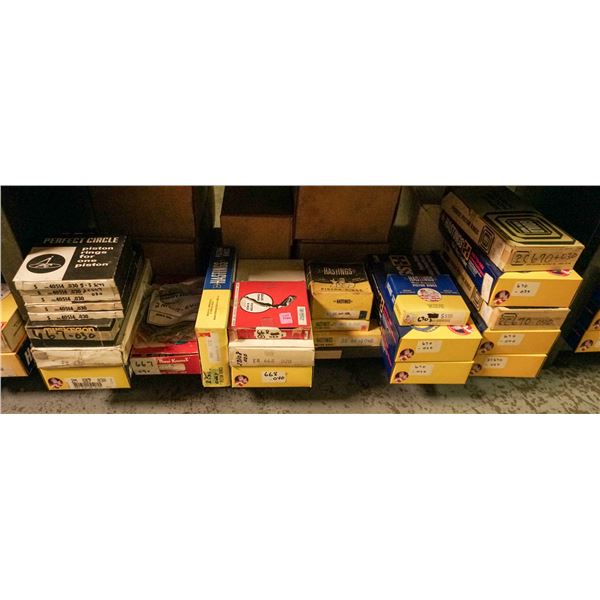 SHELF LOT - ASSORTED PISTON RINGS