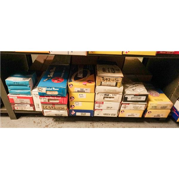 SHELF LOT - ASSORTED PISTON RINGS