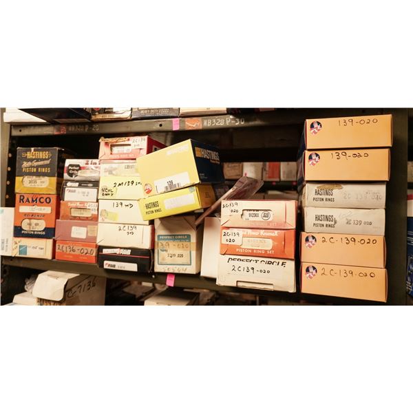 SHELF LOT - ASSORTED PISTON RINGS