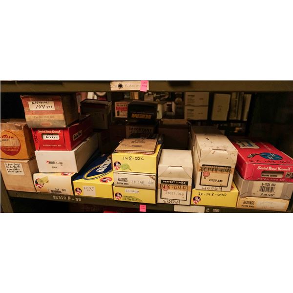 SHELF LOT - ASSORTED PISTON RINGS