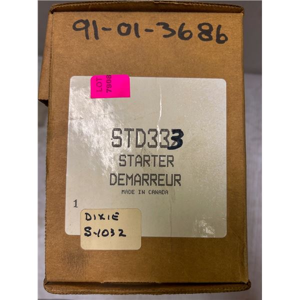 STARTER MOTOR - REMANUFACTURED (MODEL STD333)